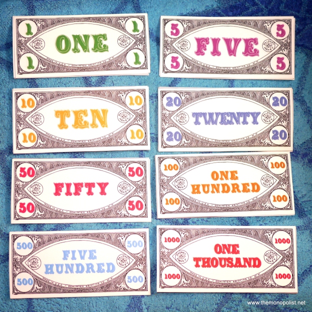New 1930s-style play money from The Folkopoly Press.
